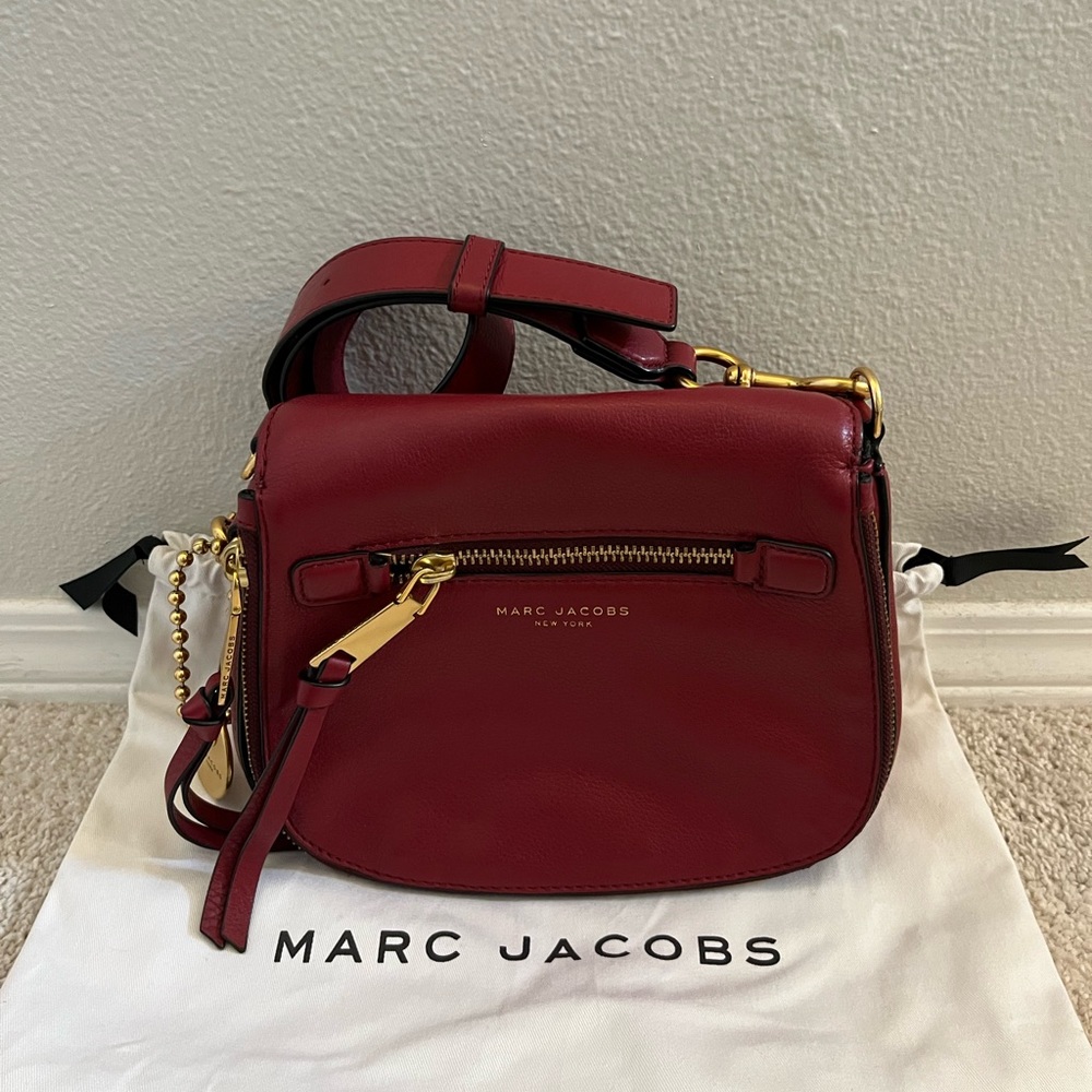Marc Jacobs Red Leather Satchel Bag